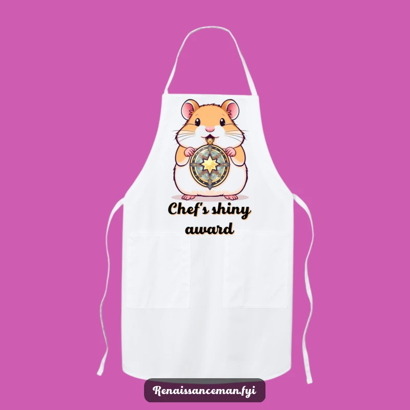 Add a touch of sentimental flair to your kitchen with this proud hamster locket apron. Protect your clothes with charm.