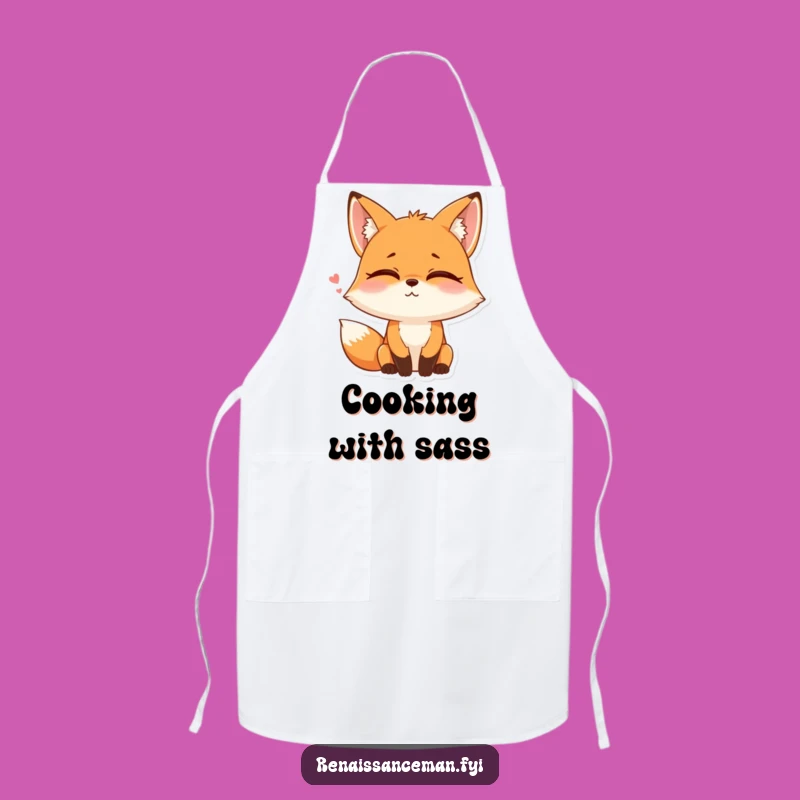 Make meal prep a little more amusing with this funny fox eye roll apron. Perfect for the home chef who appreciates a bit of playful attitude.