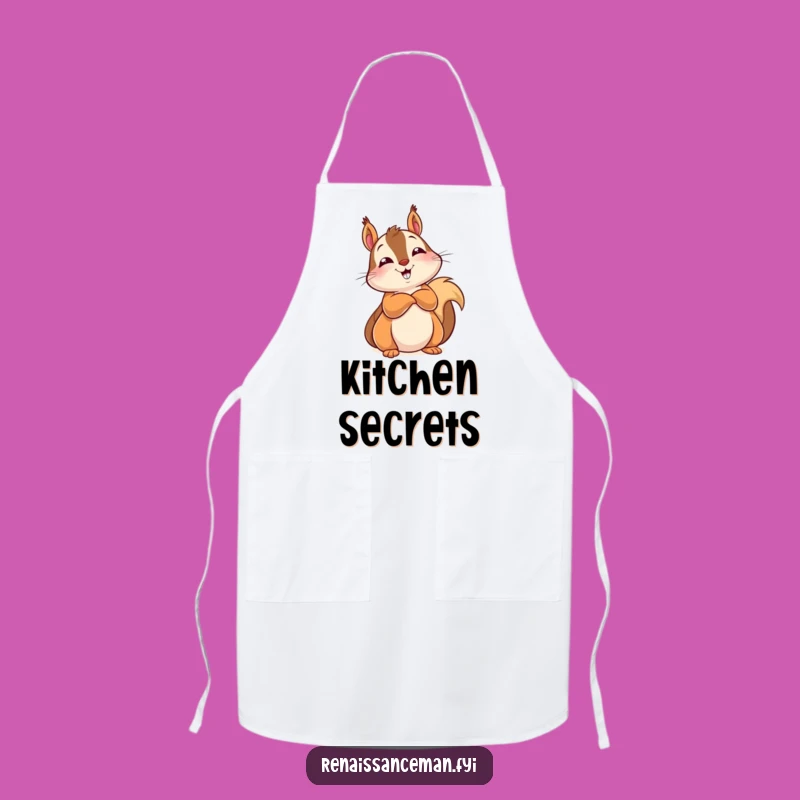Add a touch of knowing humor to your kitchen adventures with this funny squirrel apron. Perfect for the cook who appreciates a clever, confident style.