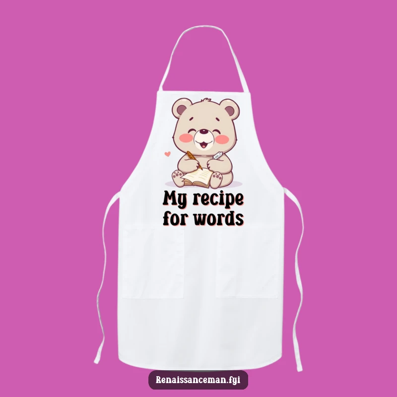 Funny Bear Apron - Heartfelt Writing Fun, Ideal Gift