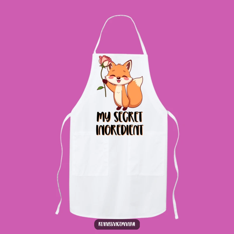 Funny Fox Apron - Dramatic Rose Cooking, Ideal Gift