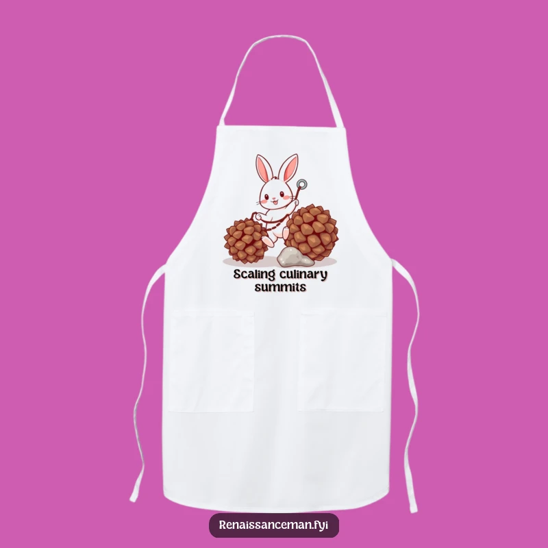 Funny Bunny Grappling Pinecone Apron: Cook Up Laughs with This Hilarious Kitchen Gear
