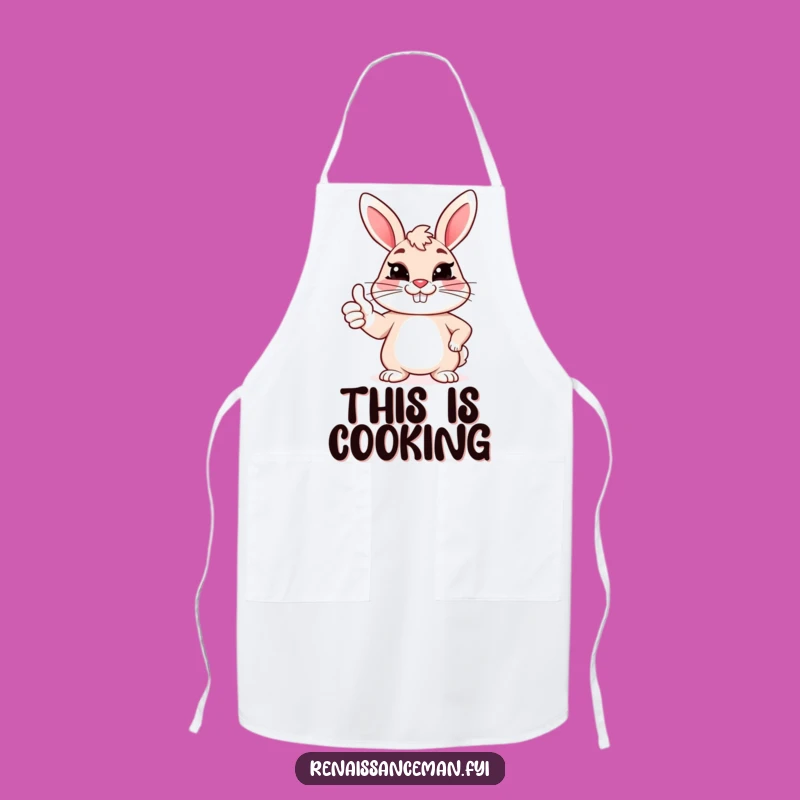 Add a humorous twist to your kitchen duties with this funny bunny sarcasm apron. Perfect for the cook who appreciates a bit of playful irony.