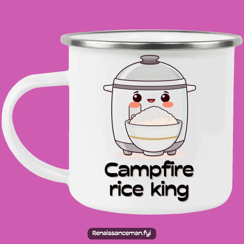 Funny Proud Rice Cooker Camping Mug: Perfect Rice Adventures, Ideal Funny Outdoor Gift