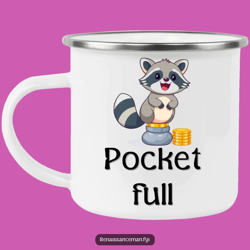 Funny Raccoon Camping Mug: Sip Your Coffee Hilariously on Your Next Adventure