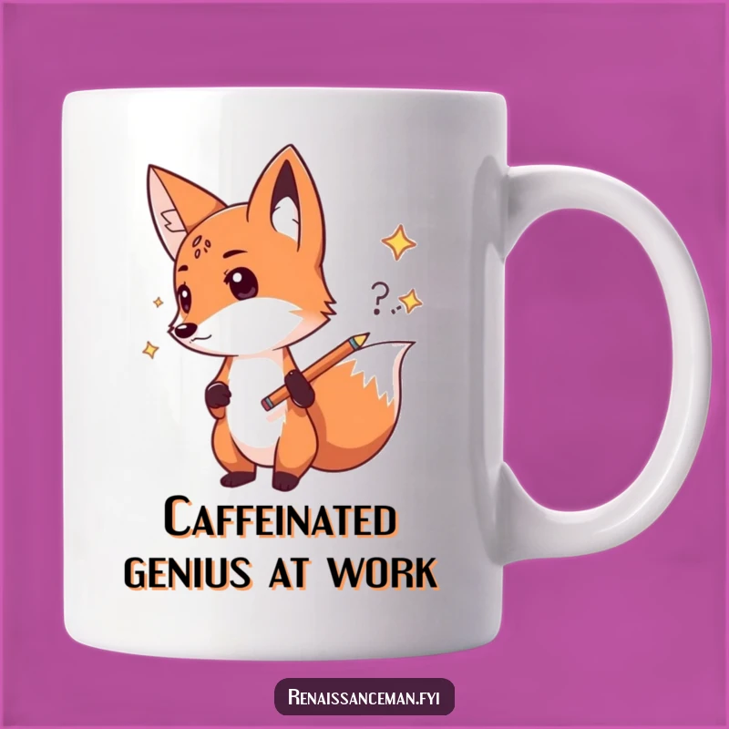 Funny Fox Sketch Mug: Creative Idea Gift for Bold Thinkers
