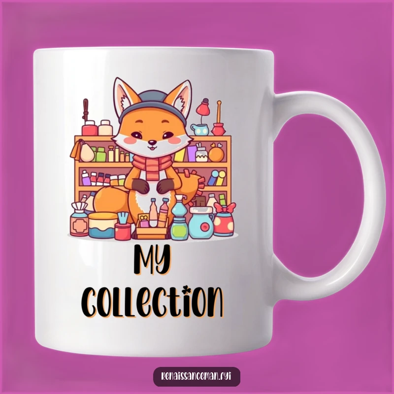 Funny Fox Merchant Mug: Confident Seller's Hilarious Display for a Great Gift