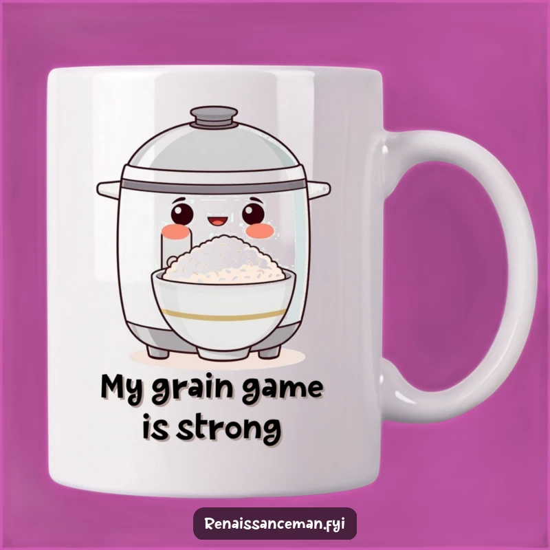 Funny Proud Rice Cooker Mug: Perfectly Cooked Rice Gift for Foodies Who Love Humor