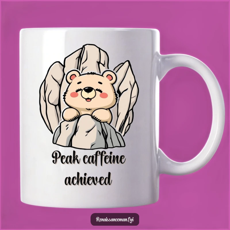 Funny Proud Bear Summit Smile Mug - Majestic Funny Gift Idea