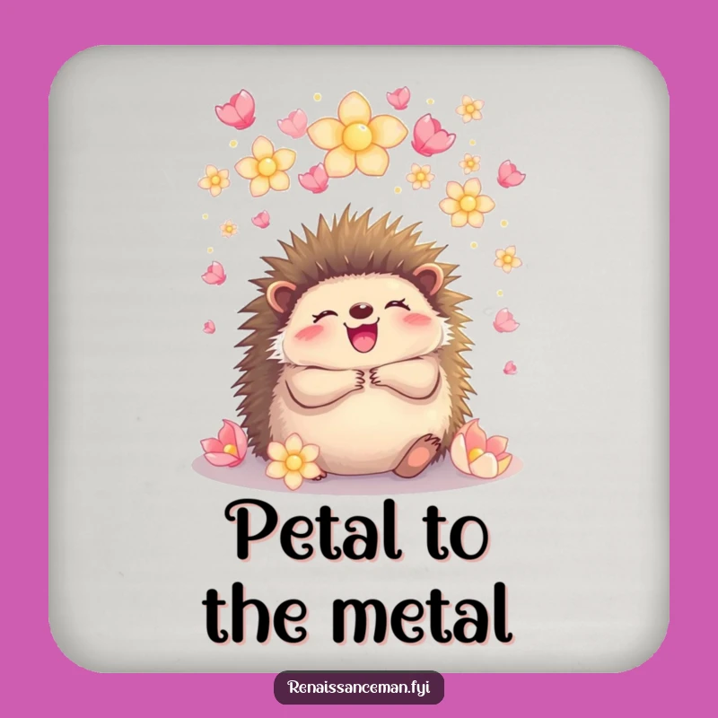 Safeguard your tables with these hedgehog petal hug coasters. Add a touch of joyful charm to your home.