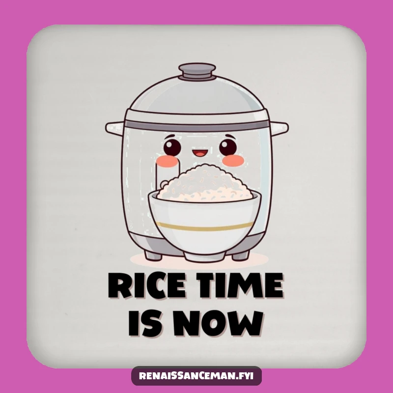Funny Proud Rice Cooker Coasters: Protect Surfaces with Perfectly Cooked Rice Humor, Gift