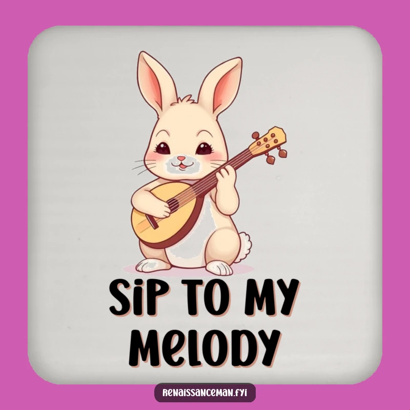 Funny Skilled Rabbit Coaster - Protect Surfaces with Music!