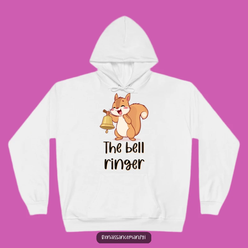 Funny Squirrel Bell Enthusiast Hoodie: Cozy & Playful Gift