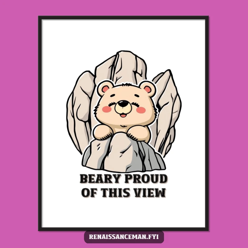 Free Printable Bear Wall Art - Funny Downloadable Decor for Top Performers