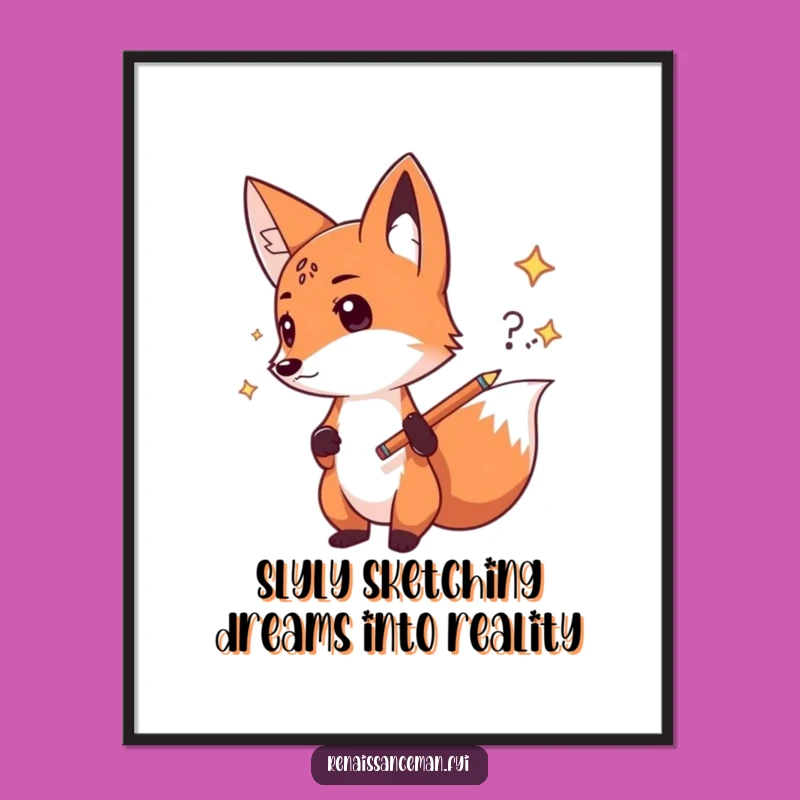 Free Printable Fox Wall Art: Creative Idea Design Downloadable Art Gift