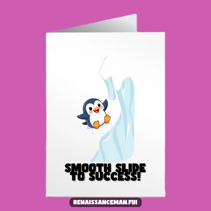 Free Printable Penguin Congrats Card - Funny Downloadable Thrill Seeker Gift