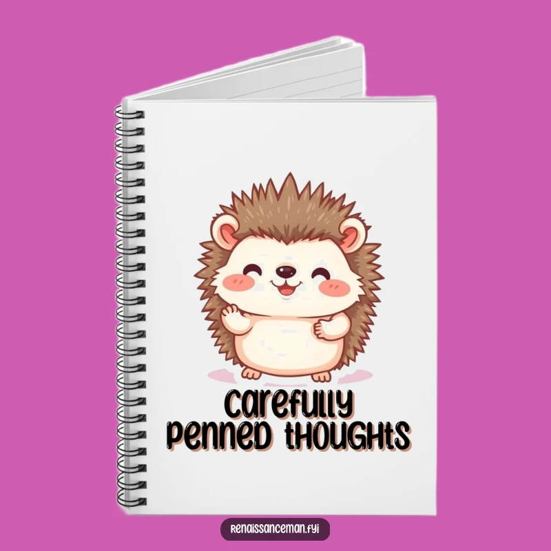Funny Hedgehog Photo Notebook: Jot Down Memories Gently and Joyfully