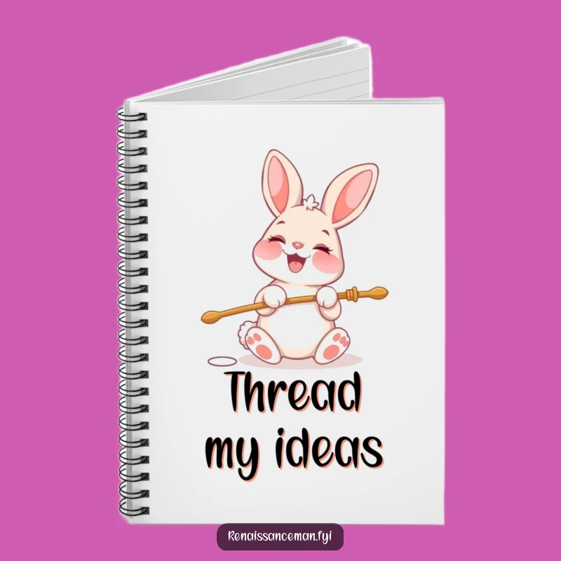 Funny Bunny Needle Threading Notebook: Journal Your Precise Ideas