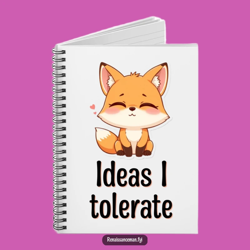 Capture your brilliant (and possibly sarcastic) ideas in this funny fox eye roll notebook. Perfect for students, writers, or anyone who loves a good laugh.