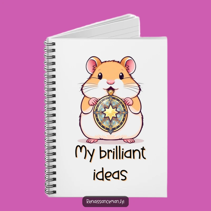 Jot down your thoughts and memories in this proud hamster locket notebook. Perfect for journaling your most cherished moments.