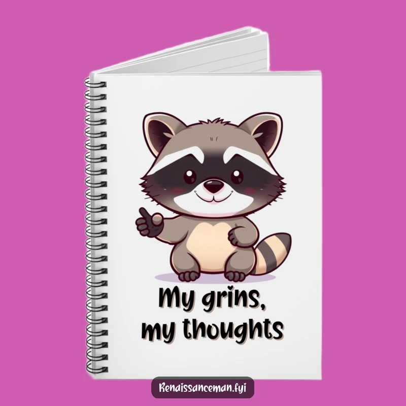 Funny Raccoon Selfie Notebook: Capture Your Thoughts with Flair