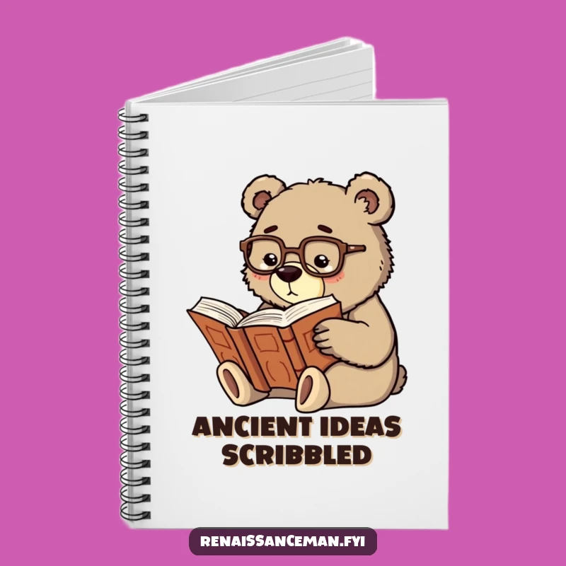 Funny Scholarly Bear Notebook - Jot Down Your Brilliant Ideas!