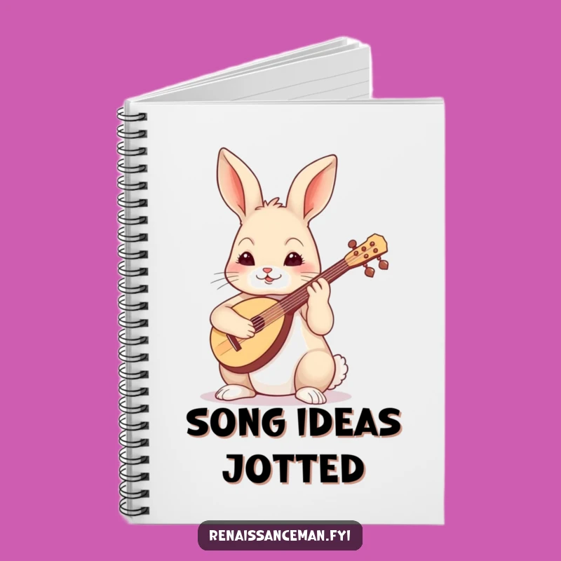 Funny Skilled Rabbit Notebook - Jot Down Your Musical Ideas!