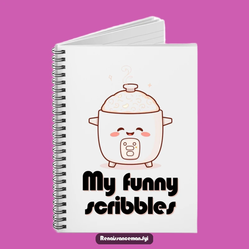 Funny Giggling Rice Cooker Notebook: Swirling Notes, Playful Ideas, Perfect Gift