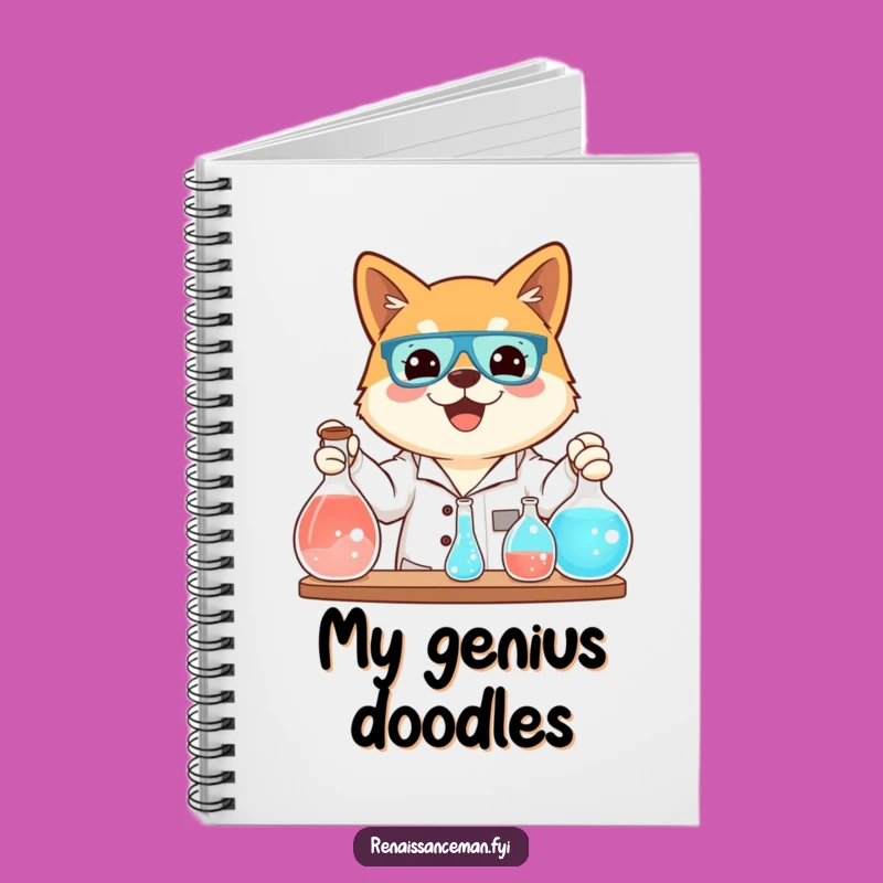 Funny Shiba Inu Science Notebook: Record Your Brilliant Ideas and Dog-Gone Good Notes