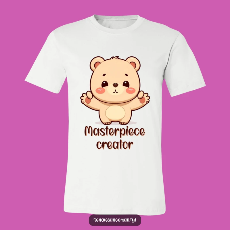 Funny Bear Layout T-Shirt: Proud Designer Tee, Perfect Gift