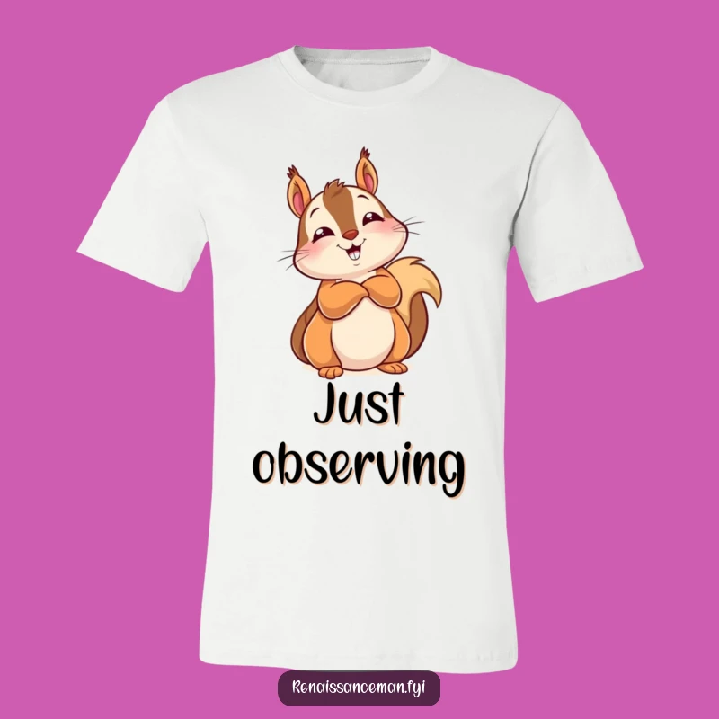 Funny Squirrel Knows All T-Shirt: Show Off Your Clever Confidence