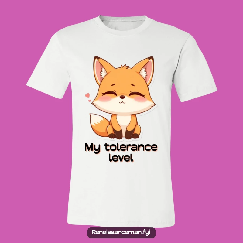 Funny Fox Eye Roll T-Shirt: Sarcastic Apparel for a Playful, Witty Look